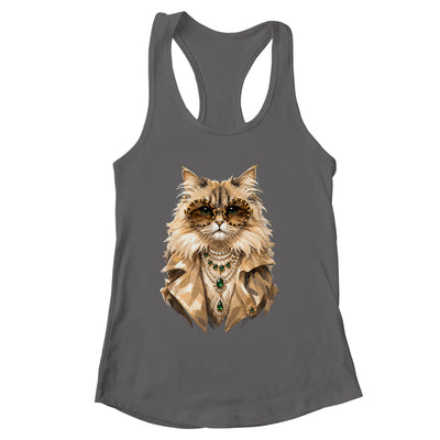 Glam Cat Coquette Pink Sunglasses Leopard Cat Lovers Funny Shirt & Tank Top | siriusteestore