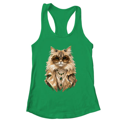 Glam Cat Coquette Pink Sunglasses Leopard Cat Lovers Funny Shirt & Tank Top | siriusteestore