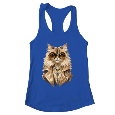 Glam Cat Coquette Pink Sunglasses Leopard Cat Lovers Funny Shirt & Tank Top | siriusteestore