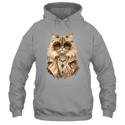 Glam Cat Coquette Pink Sunglasses Leopard Cat Lovers Funny Shirt & Tank Top | siriusteestore
