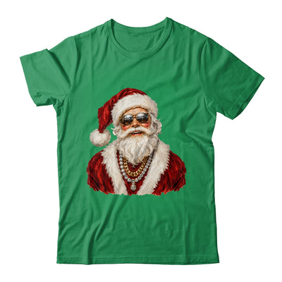 Glam Santa Leopard Sunglasses Cute Christmas Holiday Women Shirt & Sweatshirt | siriusteestore