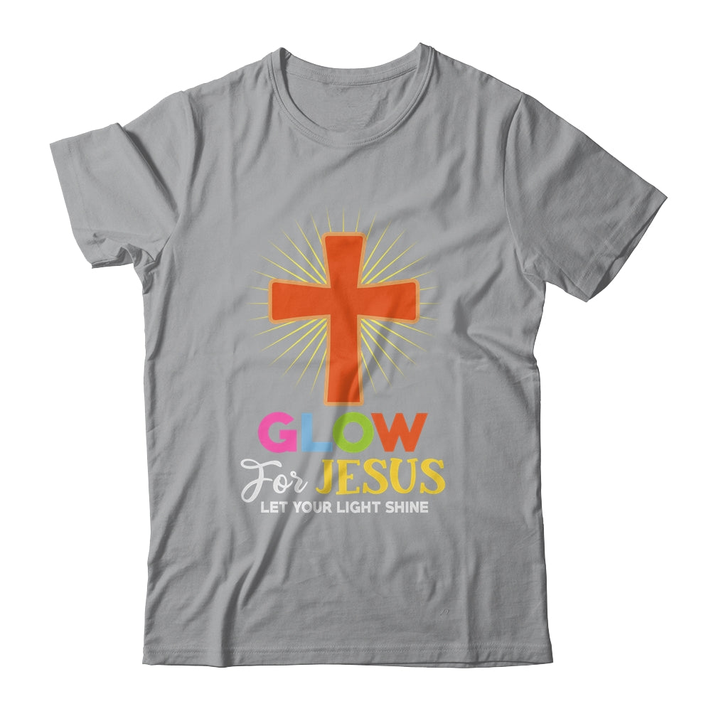 Glow For Jesus Christian Cross Jesus Christ Bible Lover Shirt & Hoodie | siriusteestore