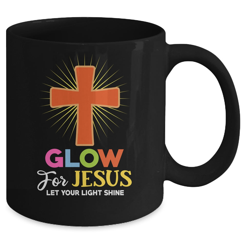 Glow For Jesus Christian Cross Jesus Christ Bible Lover Mug | siriusteestore
