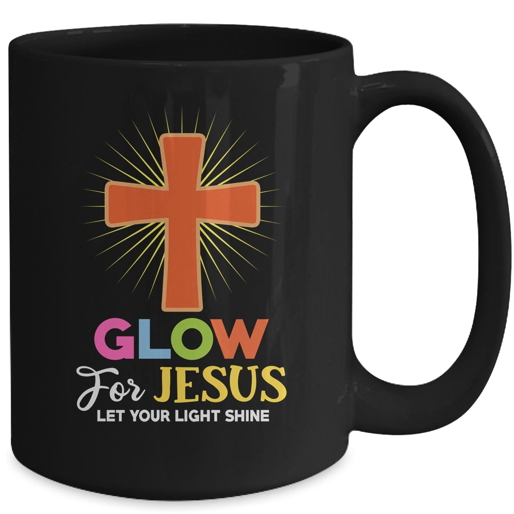 Glow For Jesus Christian Cross Jesus Christ Bible Lover Mug | siriusteestore