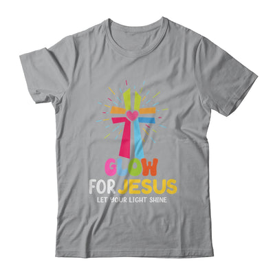 Glow For Jesus Let Your Light Shine Faith Cross Christian Shirt & Hoodie | siriusteestore