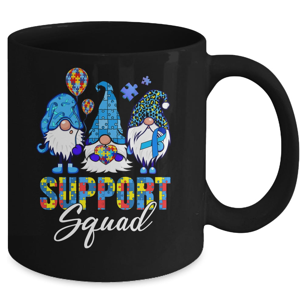 Gnomes Autism Awareness Support Squad Blue Ribbon Mug | siriusteestore