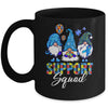 Gnomes Autism Awareness Support Squad Blue Ribbon Mug | siriusteestore