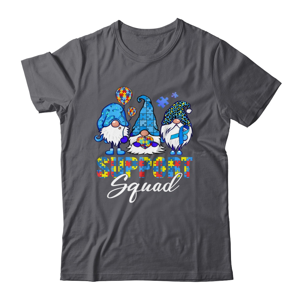 Gnomes Autism Awareness Support Squad Blue Ribbon Shirt & Tank Top | siriusteestore
