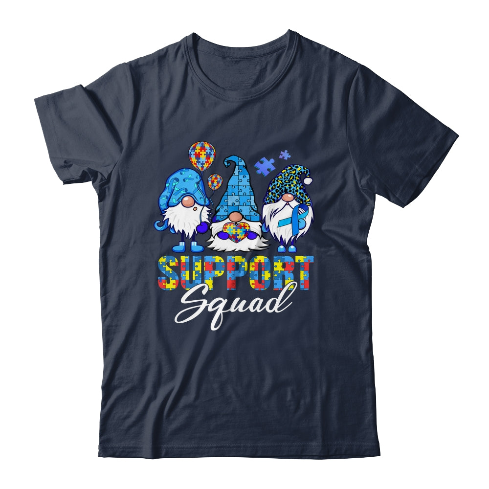 Gnomes Autism Awareness Support Squad Blue Ribbon Shirt & Tank Top | siriusteestore