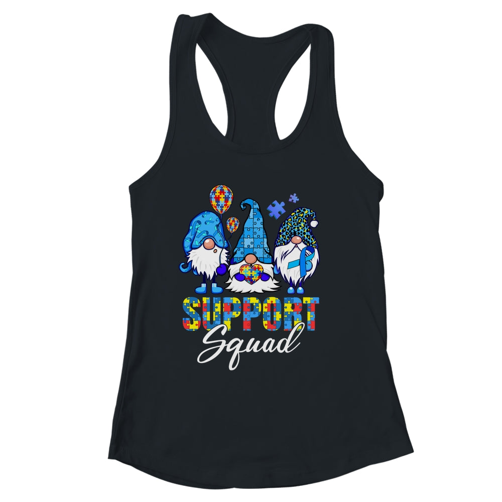 Gnomes Autism Awareness Support Squad Blue Ribbon Shirt & Tank Top | siriusteestore