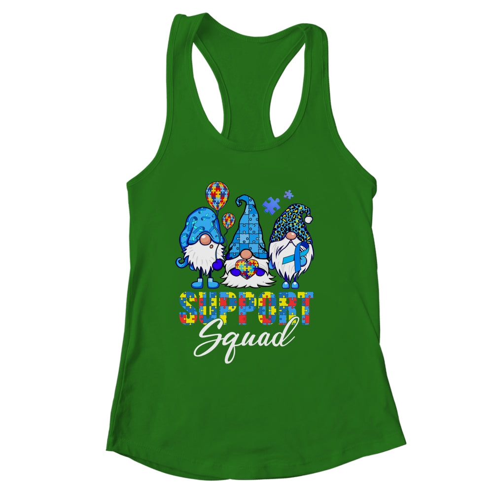 Gnomes Autism Awareness Support Squad Blue Ribbon Shirt & Tank Top | siriusteestore