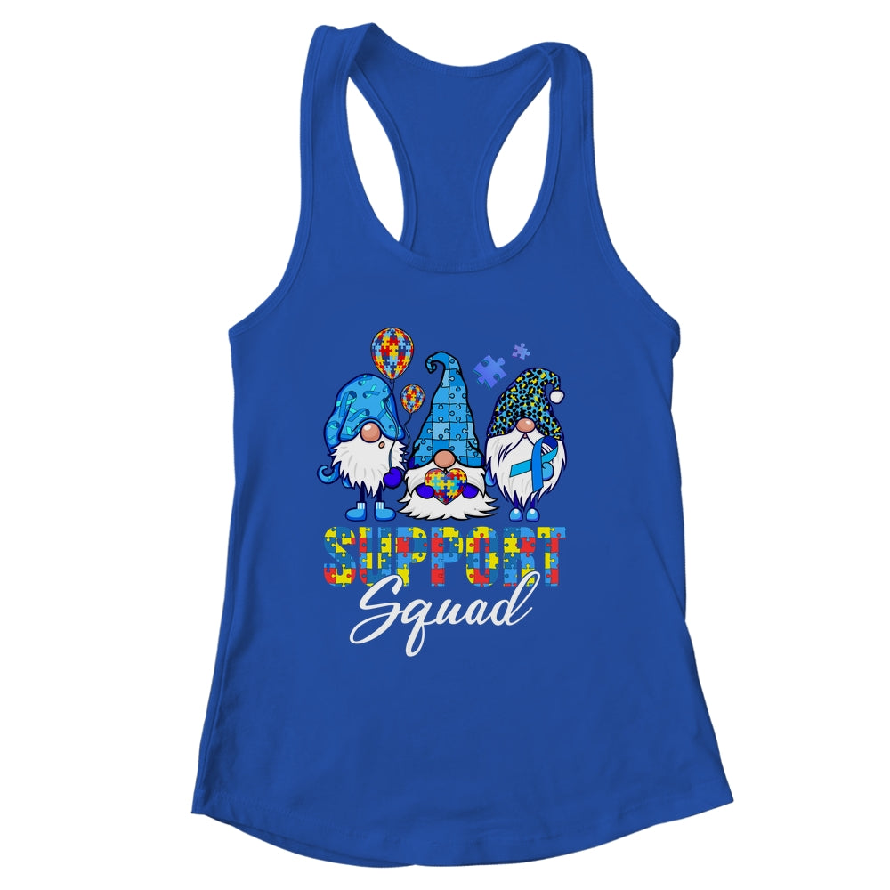 Gnomes Autism Awareness Support Squad Blue Ribbon Shirt & Tank Top | siriusteestore