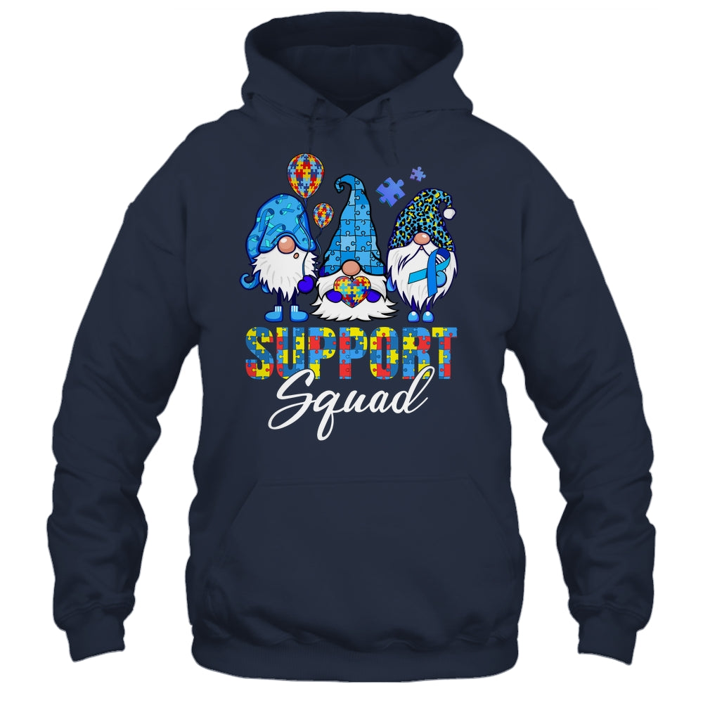 Gnomes Autism Awareness Support Squad Blue Ribbon Shirt & Tank Top | siriusteestore