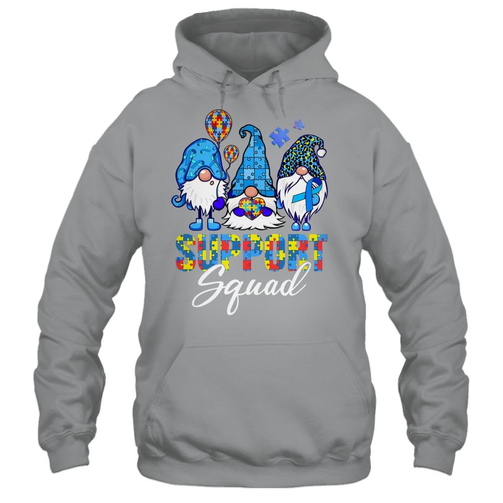 Gnomes Autism Awareness Support Squad Blue Ribbon Shirt & Tank Top | siriusteestore