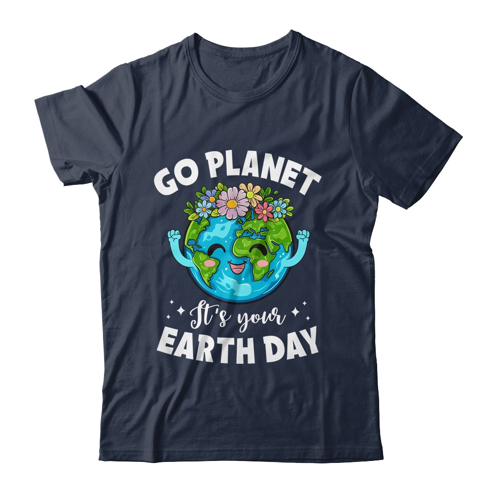 Go Planet It's Your Earth Day Cute Earth Day 2024 Shirt & Tank Top | siriusteestore