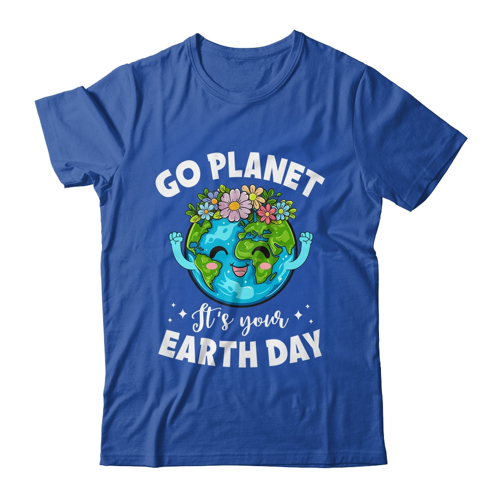 Go Planet It's Your Earth Day Cute Earth Day 2024 Shirt & Tank Top | siriusteestore