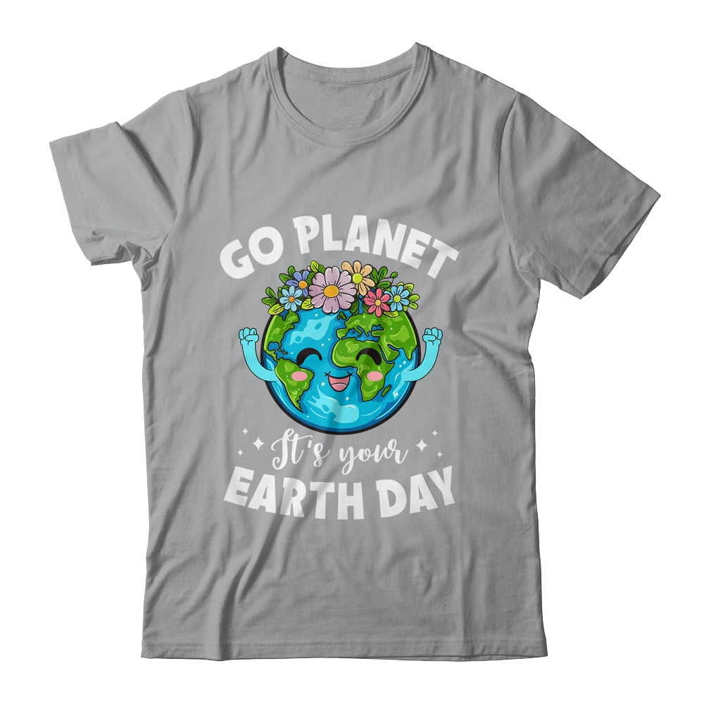 Go Planet It's Your Earth Day Cute Earth Day 2024 Shirt & Tank Top | siriusteestore