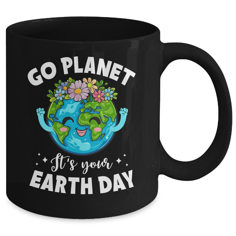 Go Planet It's Your Earth Day Cute Earth Day 2024 Mug | siriusteestore