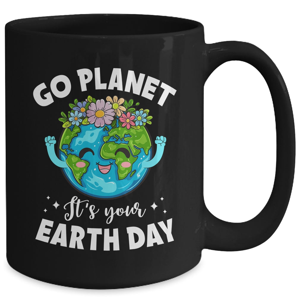 Go Planet It's Your Earth Day Cute Earth Day 2024 Mug | siriusteestore