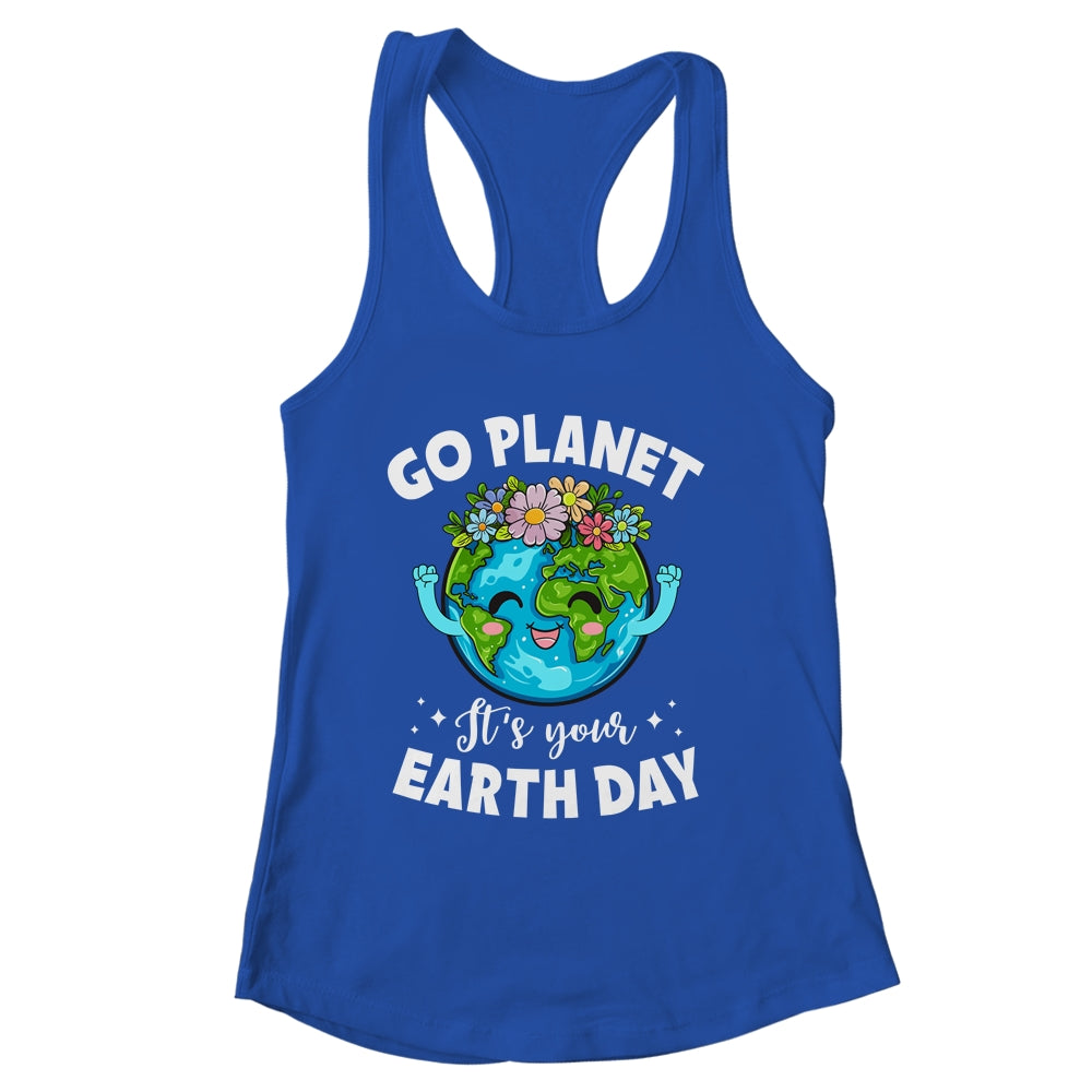 Go Planet It's Your Earth Day Cute Earth Day 2024 Shirt & Tank Top | siriusteestore