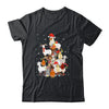 Goat Chicken Santa Hat Reindeer Christmas Lights Farm Animal Shirt & Sweatshirt | siriusteestore