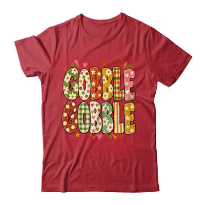 Gobble Gobble Retro Thanksgiving Fall Colorful Turkey Autumn Shirt & Sweatshirt | siriusteestore