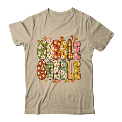 Gobble Gobble Retro Thanksgiving Fall Colorful Turkey Autumn Shirt & Sweatshirt | siriusteestore
