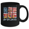 God Bless America Flag Cross Flowers Patriotic 4th Of July Mug | siriusteestore