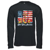 God Bless America Flag Cross Flowers Patriotic 4th Of July Shirt & Hoodie | siriusteestore