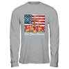 God Bless America Flag Cross Flowers Patriotic 4th Of July Shirt & Hoodie | siriusteestore