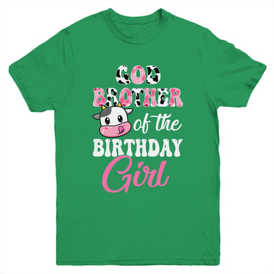God Brother Of The Birthday Girl Farm Cow 1st Birthday Girl Shirt & Hoodie | siriusteestore