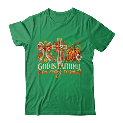 God Is Faithful In Every Season Christian Fall Coquette Shirt & Sweatshirt | siriusteestore