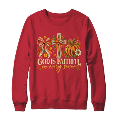 God Is Faithful In Every Season Christian Fall Coquette Shirt & Sweatshirt | siriusteestore