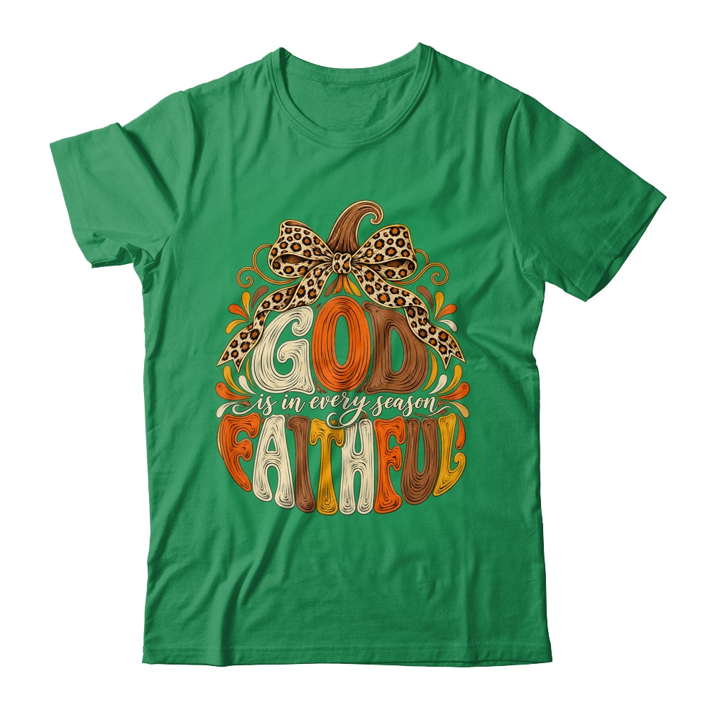 God Is Faithful In Every Season Christian Fall Pumpkin Shirt & Sweatshirt | siriusteestore