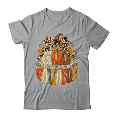 God Is Faithful In Every Season Christian Fall Pumpkin Shirt & Sweatshirt | siriusteestore