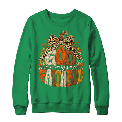 God Is Faithful In Every Season Christian Fall Pumpkin Shirt & Sweatshirt | siriusteestore