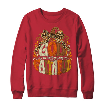 God Is Faithful In Every Season Christian Fall Pumpkin Shirt & Sweatshirt | siriusteestore
