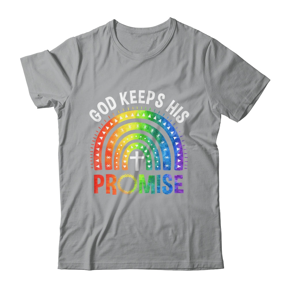 God Keeps His Promise Rainbow LGBT Christian Bible Religious Shirt & Hoodie | siriusteestore