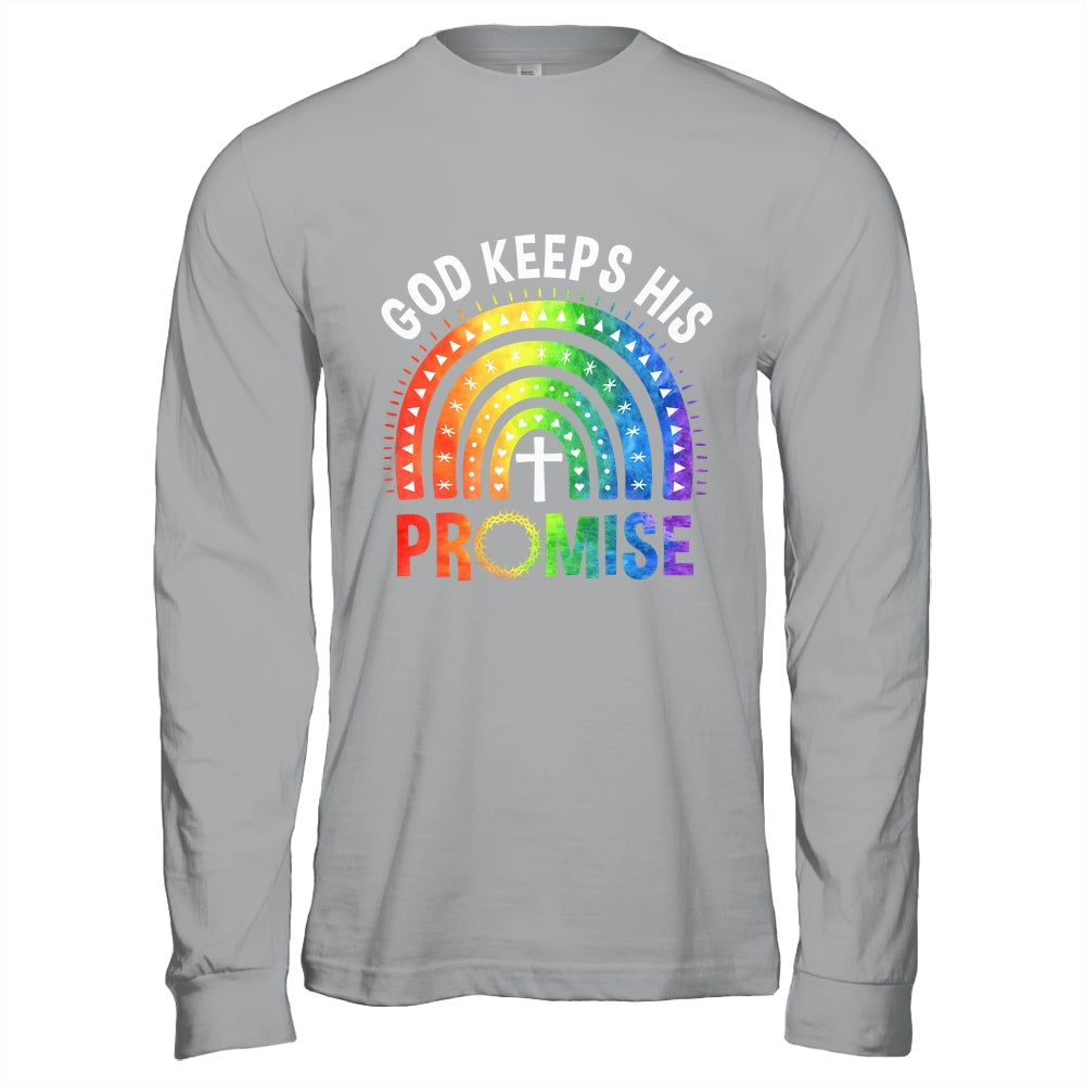 God Keeps His Promise Rainbow LGBT Christian Bible Religious Shirt & Hoodie | siriusteestore