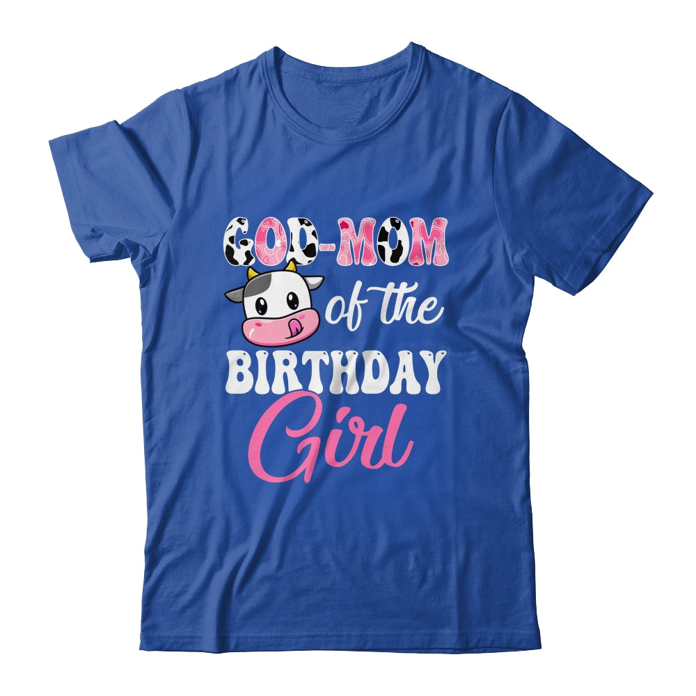 God Mom Of The Birthday Girl Farm Cow 1st Birthday Girl Shirt & Hoodie | siriusteestore