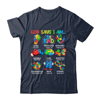 God Says I Am Be Kind Autism Awareness SPED Women Men Kids Shirt & Hoodie | siriusteestore