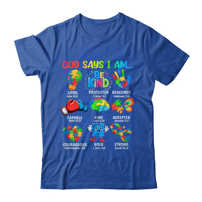 God Says I Am Be Kind Autism Awareness SPED Women Men Kids Shirt & Hoodie | siriusteestore