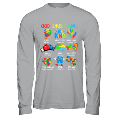 God Says I Am Be Kind Autism Awareness SPED Women Men Kids Shirt & Hoodie | siriusteestore