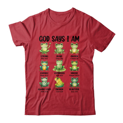 God Says I Am Christian Frog Love Funny Religious Jesus Shirt & Hoodie | siriusteestore