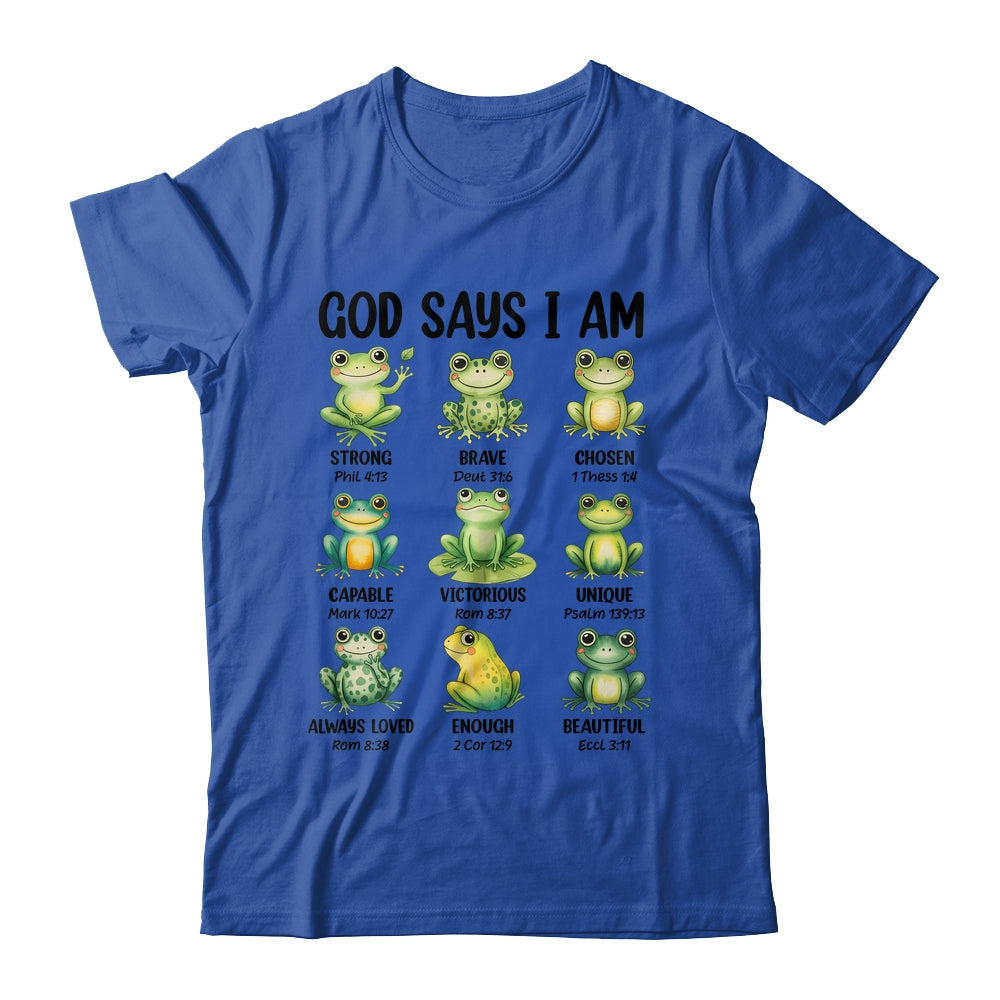 God Says I Am Christian Frog Love Funny Religious Jesus Shirt & Hoodie | siriusteestore