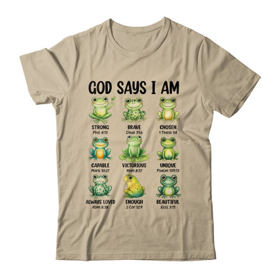 God Says I Am Christian Frog Love Funny Religious Jesus Shirt & Hoodie | siriusteestore