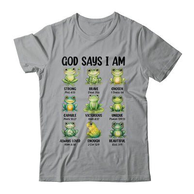 God Says I Am Christian Frog Love Funny Religious Jesus Shirt & Hoodie | siriusteestore