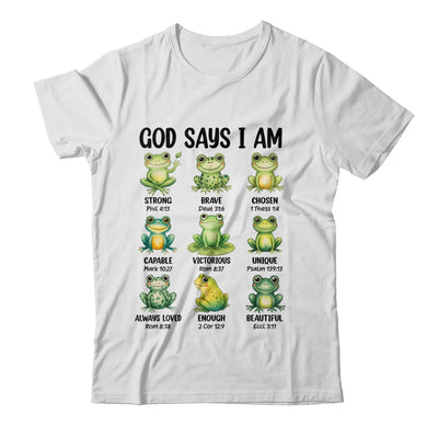 God Says I Am Christian Frog Love Funny Religious Jesus Shirt & Hoodie | siriusteestore