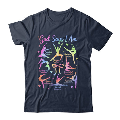 God Says I Am Gymnastic Christian Girls And Kids Cartwheel Shirt & Tank Top | siriusteestore