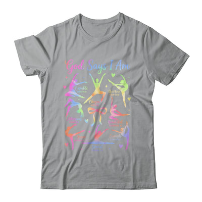God Says I Am Gymnastic Christian Girls And Kids Cartwheel Shirt & Tank Top | siriusteestore